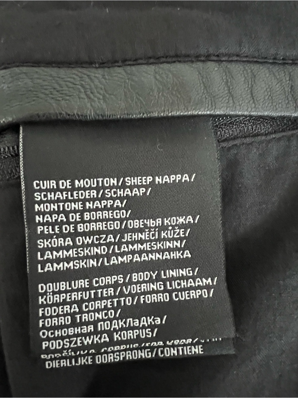 OAKWOOD “ICONIC” Authentic Lambskin Leather Biker Jacket – Men’s Size Small - Picture 17 of 17
